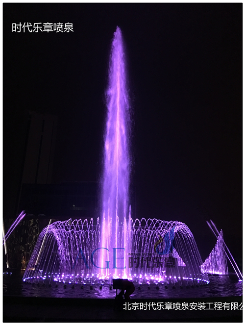 山西晉城嵐郡銀河售樓處音樂(lè)噴泉工程